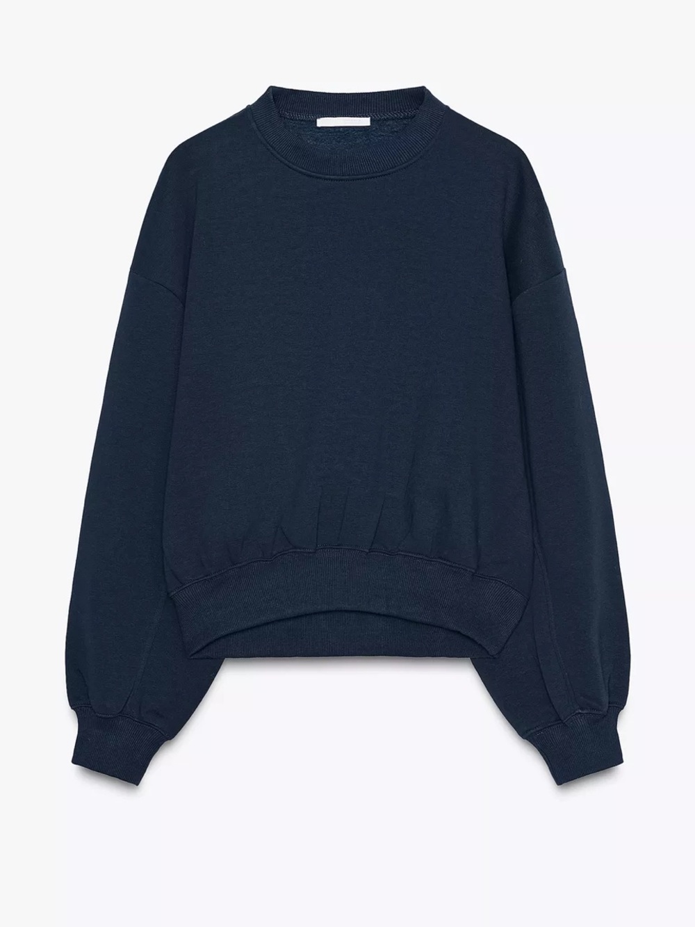 Zara plush sweatshirt navy size small